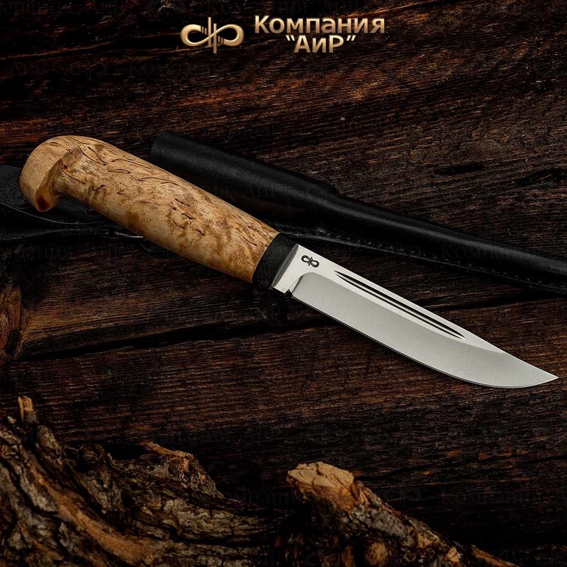 Нож АиР Финка Лаппи, сталь 110х18 М-ШД, рукоять карельская береза
