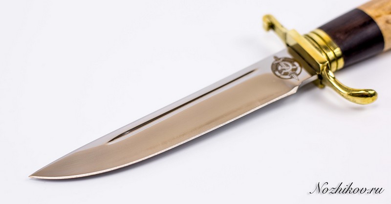 Нож финка НКВД 95х18, полосатая рукоять