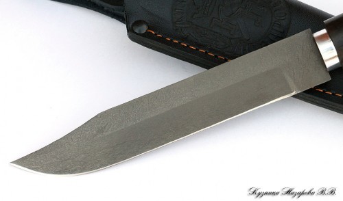 Нож финка Сапера черный граб